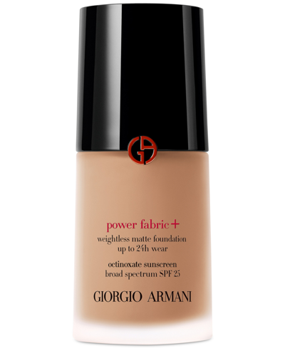 Shop Giorgio Armani Armani Beauty Power Fabric + Liquid Foundation With Spf 25 In (medium To Tan With A Peach Undertone)