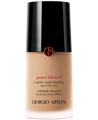 Shop Giorgio Armani Armani Beauty Power Fabric + Liquid Foundation With Spf 25 In . (medium To Tan With A Neutral Underton