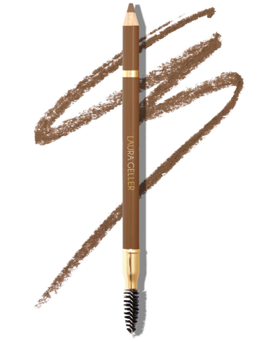 Shop Laura Geller Beauty Bravo Brows Soft Pencil + Brush In Medium Brown