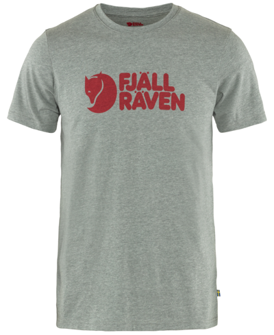 Shop Fjall Raven Men's Logo Graphic T-shirt In Grey Melange