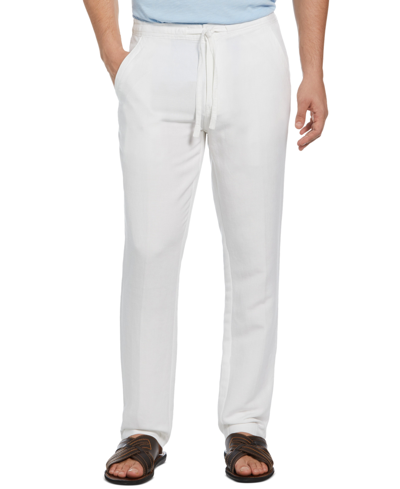 Shop Cubavera Men's Big & Tall Linen Blend Core Drawstring Pant In Brilliant White