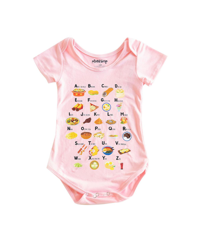 Shop Mixed Up Clothing Baby Boys Or Baby Girls Foods Graphic Short Sleeved Bodysuit In Pink