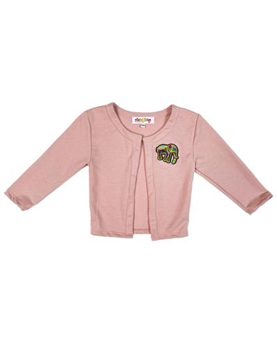 Shop Mixed Up Clothing Baby Girls Elephant Patch Cardigan In Pink
