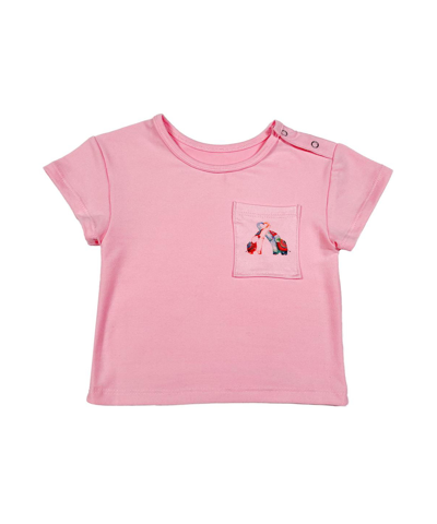 Shop Mixed Up Clothing Baby Boys And Girls Short Sleeve Print Pocket T-shirt In Pink