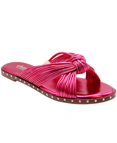 Shop Charles By Charles David Women's Bravo Flat Sandals Women's Shoes In Magenta
