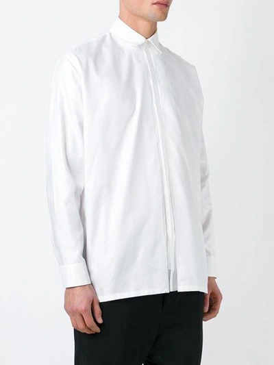 Shop Maison Margiela Boxy Buttoned Shirt - White