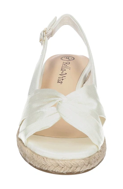 Shop Bella Vita Kimora Espadrille Wedge Sandal In White