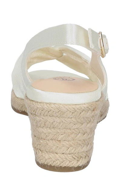 Shop Bella Vita Kimora Espadrille Wedge Sandal In White