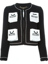 MOSCHINO 3D shopping bag pocket jacket,DRYCLEANONLY