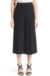 VALENTINO Wide Leg Silk Crepe Gaucho Pants