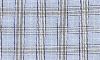 Lorenzo Uomo Trim Fit Long Sleeve Perfect Button Front Dress Shirt In Light Blue/ Tan