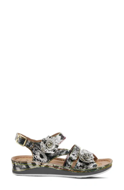 L'artiste Joelina-dazi Ankle Strap Sandal In Grey Multi