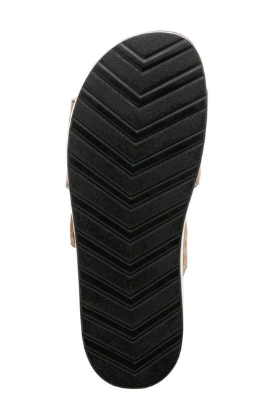 L'artiste Dearest Platform Slide Sandal In Beige Multi