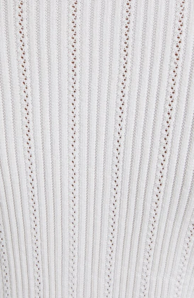 Balmain Short White Fitted Dress With Buttons