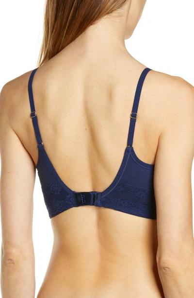 Shop Natori Bliss Perfection Contour Soft Cup Bralette In Evening Sky