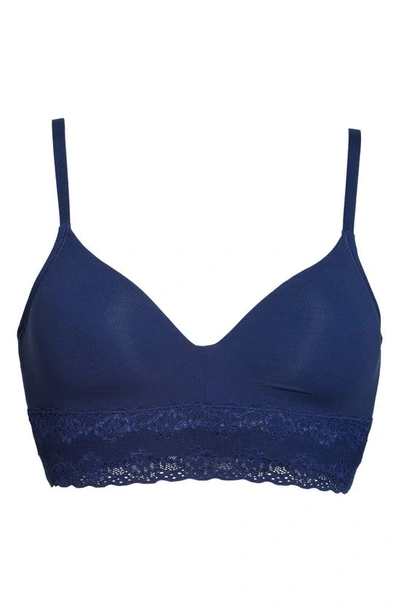 Shop Natori Bliss Perfection Contour Soft Cup Bralette In Evening Sky