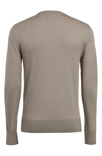 Shop Allsaints Mode Slim Fit Wool Sweater In Bay Green Marl