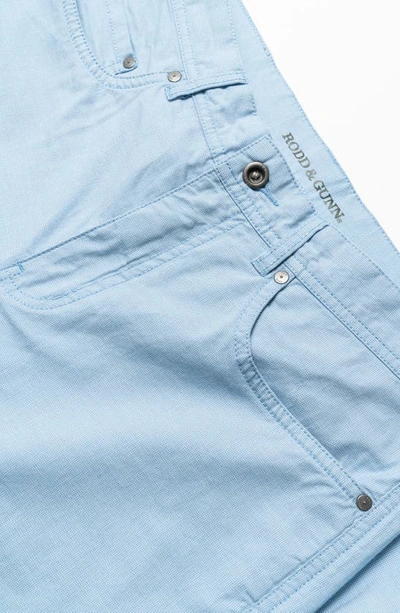 Shop Rodd & Gunn Gunn 5 Pocket Pants In Sky Blue