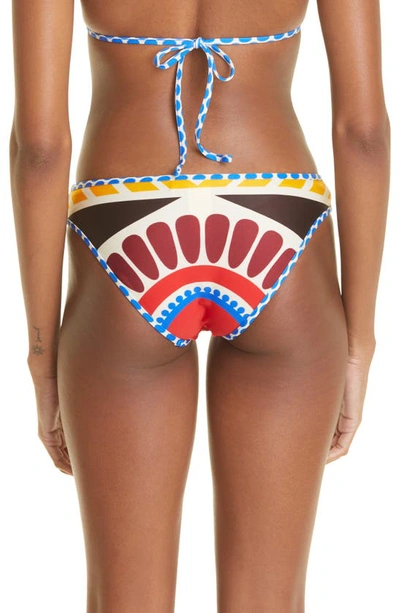 Shop La Doublej Solar Print Bikini Bottoms In Solar Placee