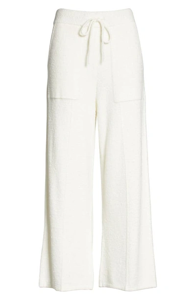 Shop Barefoot Dreams Cozychic Lite® Seamed Crop Lounge Pants In Pearl
