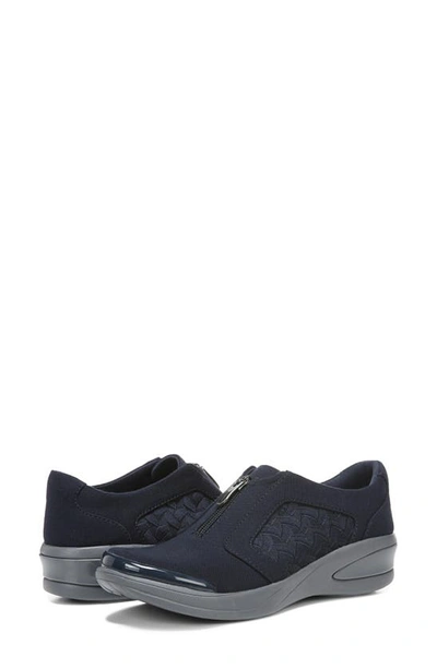 Shop Bzees Florence Slip-on In Navy Blazer Twill