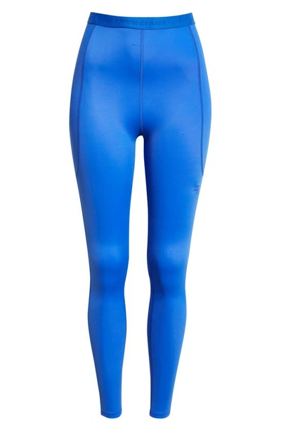 Shop Balenciaga Sporty B Leggings In Electric Blue