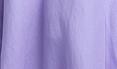 Shop L Agence Linen Blend Trapeze Maxi Dress In Lavender