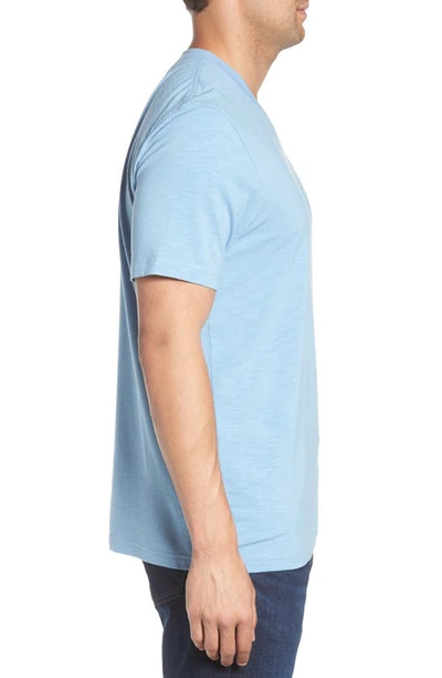 Travismathew Cloud Trim Fit Slubbed T-shirt In Sleet