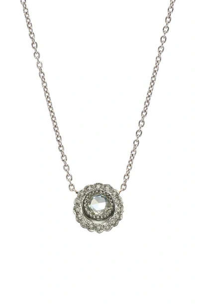Shop Sethi Couture True Romance Necklace In D0.28 18kwg