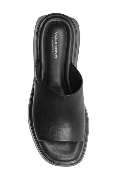 Vagabond Shoemakers Courtney Flatform Slide Sandal In Black