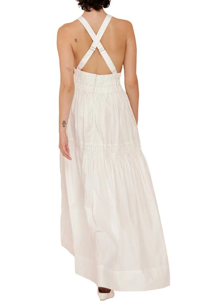 Shop Magali Pascal Odella Cotton Maxi Dress In Off White