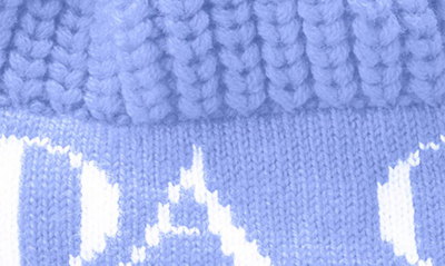 Shop Canada Goose Double Pompom Hat In Dawn Blue-aube Bleu