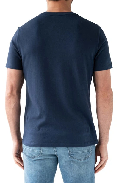 Shop Devil-dog Dungarees Signature Pocket T-shirt In Navy Blue