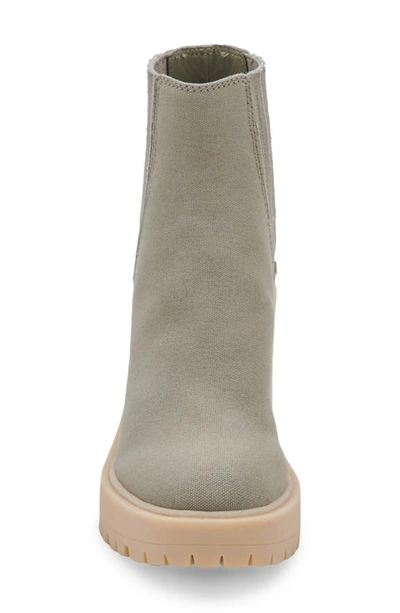 Shop Dolce Vita Caster Chelsea Boot In Sage Canvas