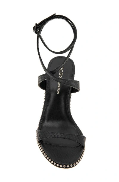 Shop Bcbgeneration Jilma Ankle Strap Sandal In Black Breach