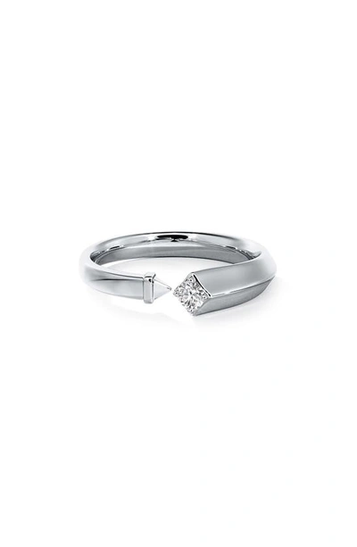 Shop De Beers Forevermark Avaanti Diamond Open Ring In 18k White Gold