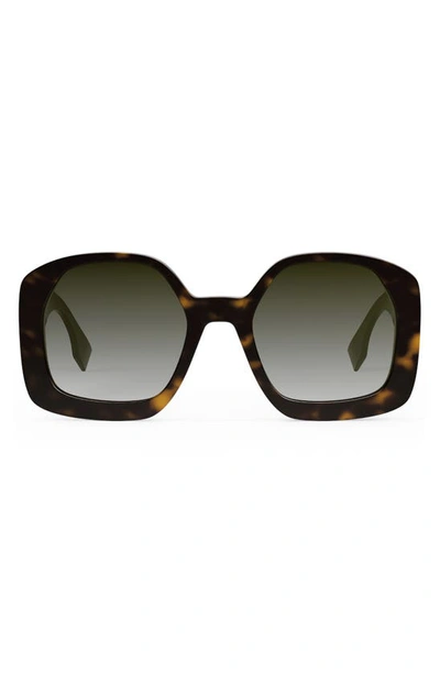 Fendi The Fendi O'Lock 54mm Geometric Sunglasses