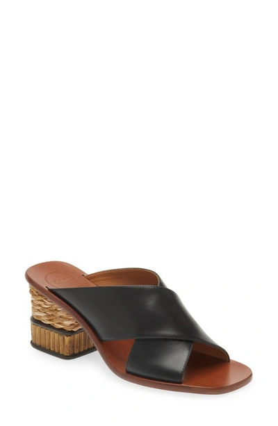 Shop Chloé Laia Slide Sandal In Black