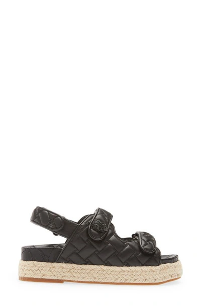 Shop Kurt Geiger Orson Platform Espadrille Sandal In Black