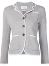 THOM BROWNE Contrast Trim Buttoned Jacket,FKJ001A