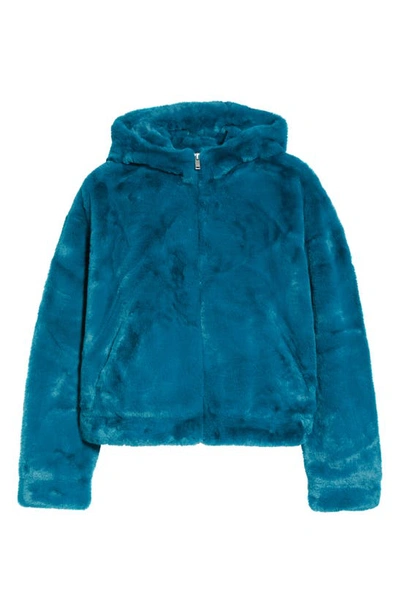 Shop Ugg Mandy Faux Fur Hooded Jacket In Rio