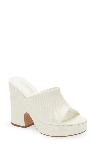 Topshop Nicole Padded Mule Platform Sandals In White | ModeSens