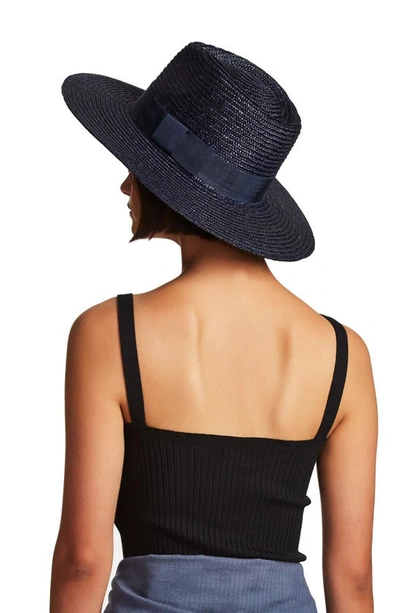 Shop Brixton Joanna Straw Hat In Honey/ Dots