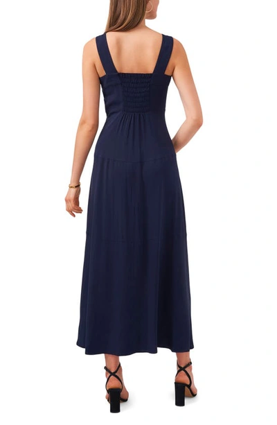 Vince Camuto Paneled Maxi Tank Dress In Classic Navy