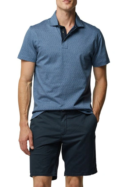 Shop Rodd & Gunn Big River Stripe Polo Shirt In Denim