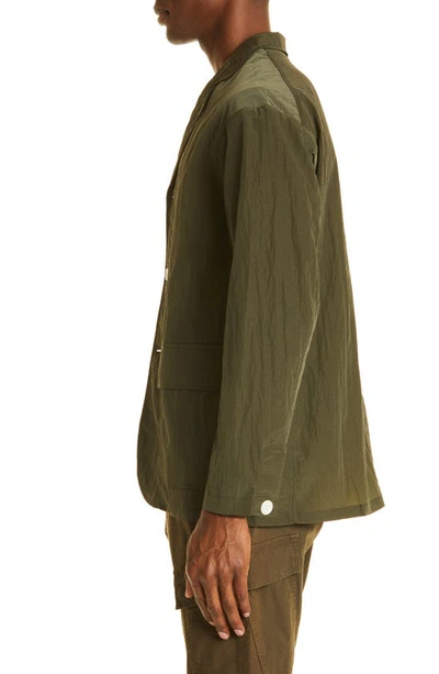 Shop Mackintosh Captain Nylon Ripstop Jacket In Military