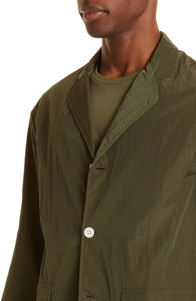 Shop Mackintosh Captain Nylon Ripstop Jacket In Military