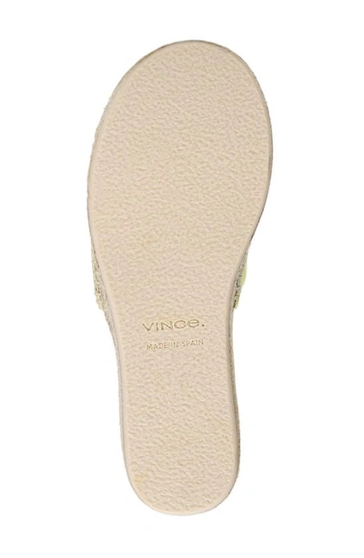 Shop Vince Jesse Espadrille Platform Sandal In Pale Lemon