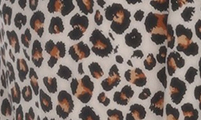 Shop Boho Me Smocked Flutter Sleeve Maxi Dress In Natural Animal Print