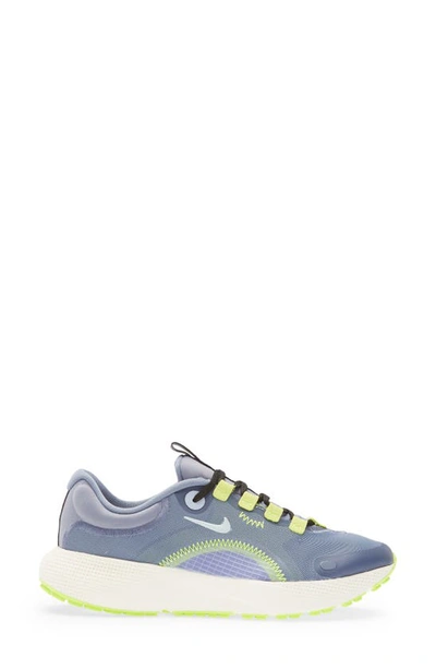 Shop Nike React Escape Run Running Shoe In Ashen Slate/ Green/ Purple